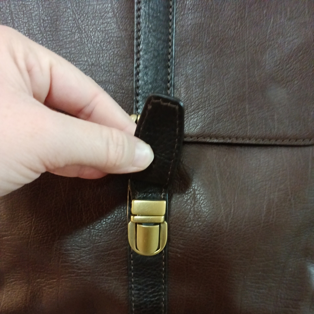 Fossil vintage Leather Crossbody Purse Medium - Picture 3 of 14